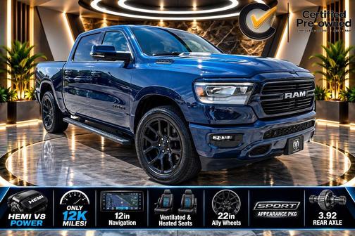 Patriot Blue Pearlcoat 2023 RAM 1500 Laramie