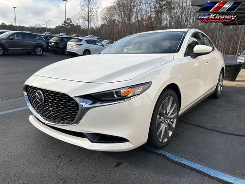 Snowflake White Pearl Mica 2026 Mazda Mazda3 FWD w/Preferred Package