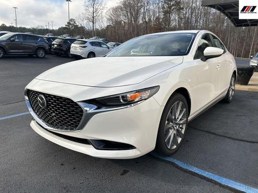 Snowflake White Pearl Mica 2026 Mazda Mazda3 FWD w/Preferred Package