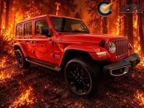 Firecracker Red Clearcoat 2022 Jeep Wrangler Unlimited 4xe Sahara