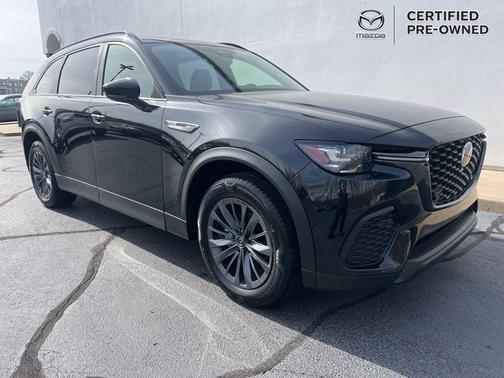 Jet Black Mica 2025 Mazda CX-70 3.3 Turbo Preferred Package