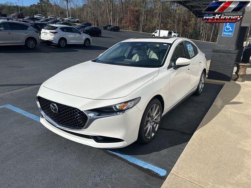Snowflake White Pearl Mica 2026 Mazda Mazda3 FWD w/Preferred Package