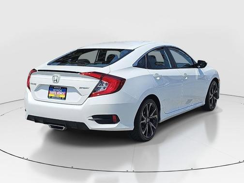 Platinum White 2020 Honda Civic Sport