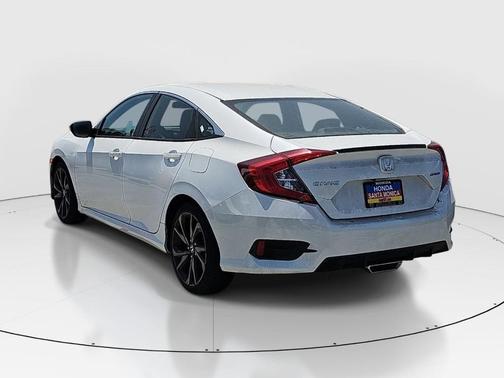 Platinum White 2020 Honda Civic Sport