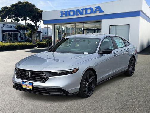 Solar Silver Metallic 2026 Honda Accord Hybrid Sport-L
