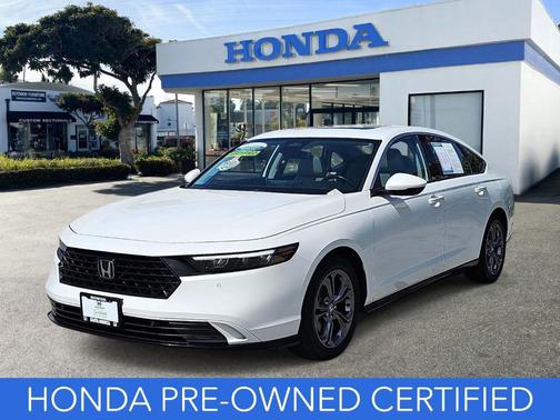 White 2023 Honda Accord Hybrid EX-L