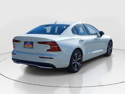 White 2024 Volvo S60 B5 Core Dark Theme