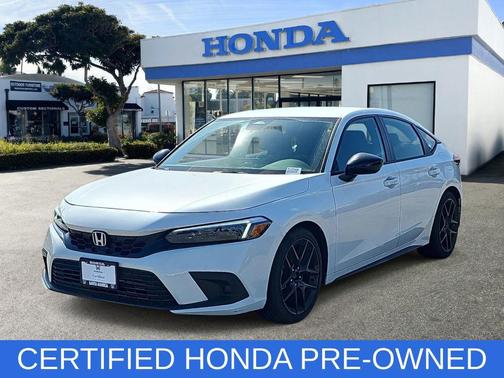 Platinum White 2024 Honda Civic Sport