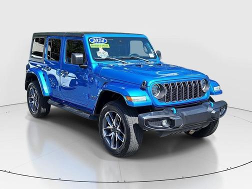 Hydro Blue Pearl 2024 Jeep Wrangler 4xe Sport