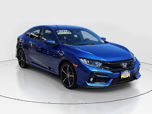 Blue 2020 Honda Civic Sport