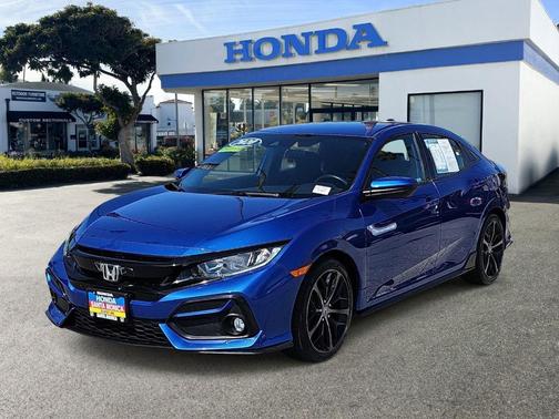 Blue 2020 Honda Civic Sport