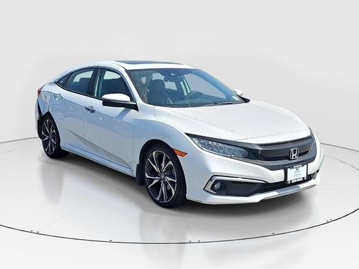 Platinum White Pearl 2020 Honda Civic Touring