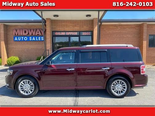 RED 2018 Ford Flex SEL
