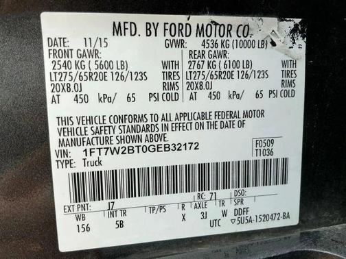 2016 Ford F-250 Lariat
