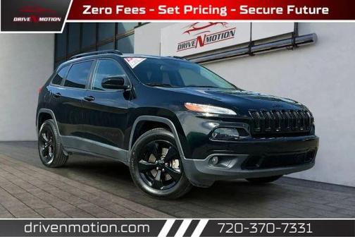 Black 2018 Jeep Cherokee Latitude