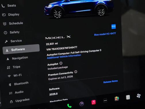 Blue 2022 Tesla Model X Dual Motor All-Wheel Drive