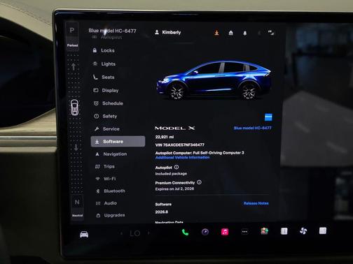 Blue 2022 Tesla Model X Dual Motor All-Wheel Drive