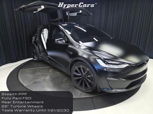 Black 2022 Tesla Model X Plaid Tri Motor All-Wheel Drive