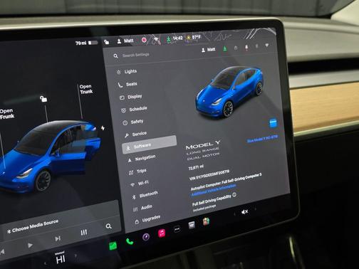 Blue 2021 Tesla Model Y Long Range Dual Motor All-Wheel Drive