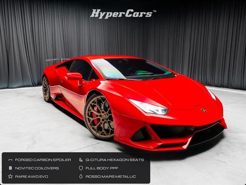 Red 2023 Lamborghini Huracan EVO Coupe