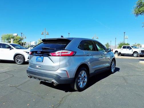 Silver 2022 Ford Edge Titanium