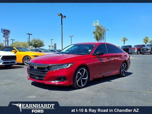 Red 2022 Honda Accord Sport 1.5T