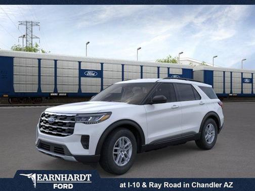 Space White Metallic 2026 Ford Explorer Active