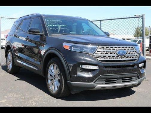 Agate Black 2022 Ford Explorer Limited