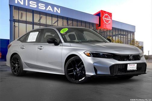 Black 2025 Honda Civic Sport