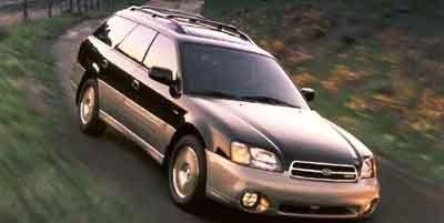 Red 2001 Subaru Outback Base