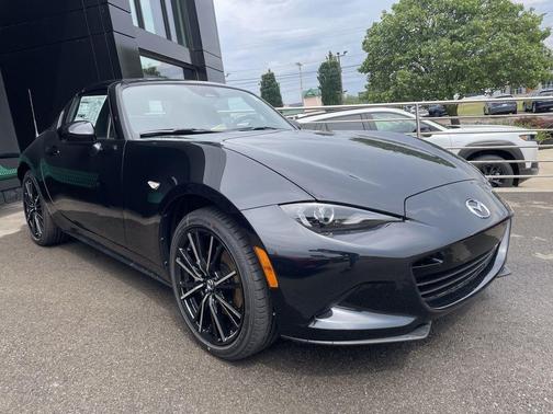 Jet Black Mica 2025 Mazda MX-5 Miata RF Grand Touring Convertible