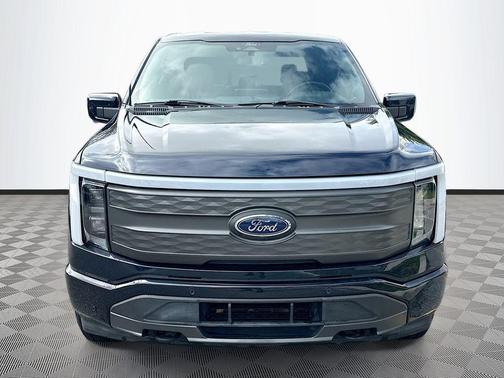 Antimatter Blue Metallic 2022 Ford F-150 Lightning LARIAT