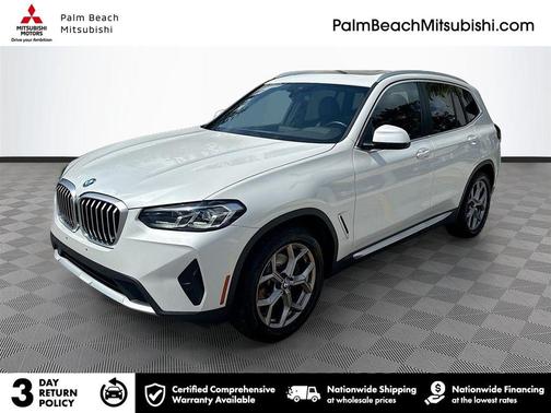 White 2023 BMW X3 xDrive30i