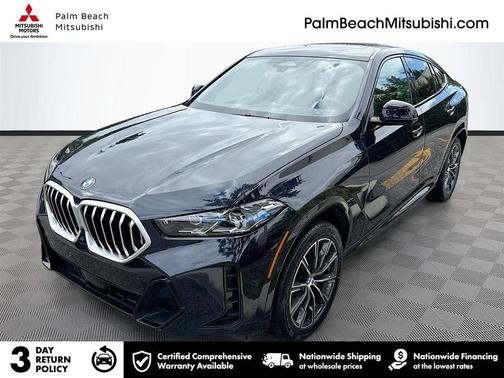 Carbon Black Metallic 2025 BMW X6 xDrive40i