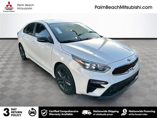 Clear White 2020 Kia Forte GT-Line