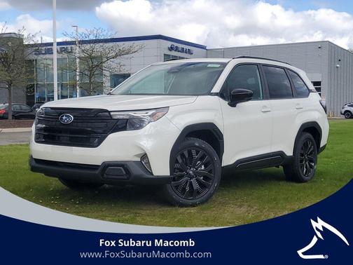 Crystal White Pearl 2026 Subaru Forester Sport