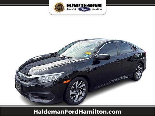 Agate Black Metallic 2018 Honda Civic EX