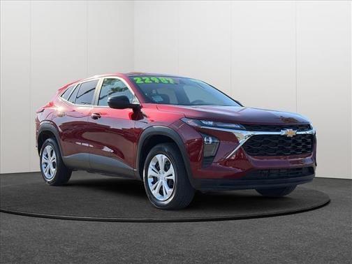 Crimson Metallic 2025 Chevrolet Trax LS