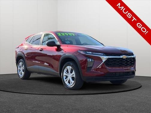 Crimson Metallic 2025 Chevrolet Trax LS