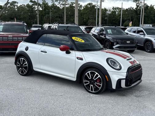 White Metallic 2024 MINI Convertible John Cooper Works