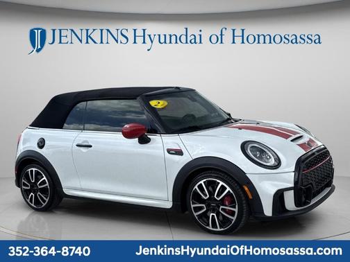 White Metallic 2024 MINI Convertible John Cooper Works