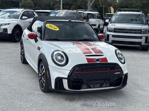 White Metallic 2024 MINI Convertible John Cooper Works
