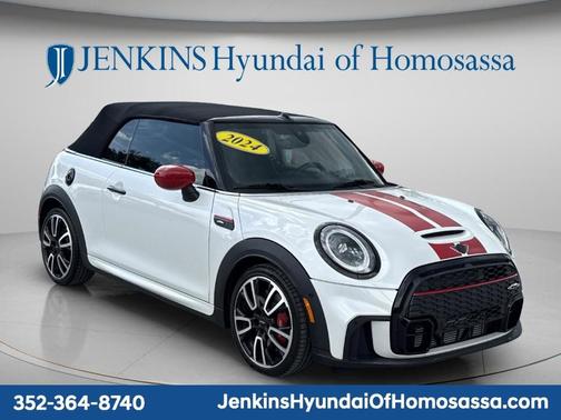White Metallic 2024 MINI Convertible John Cooper Works