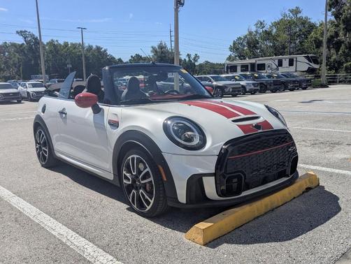 White Metallic 2024 MINI Convertible John Cooper Works