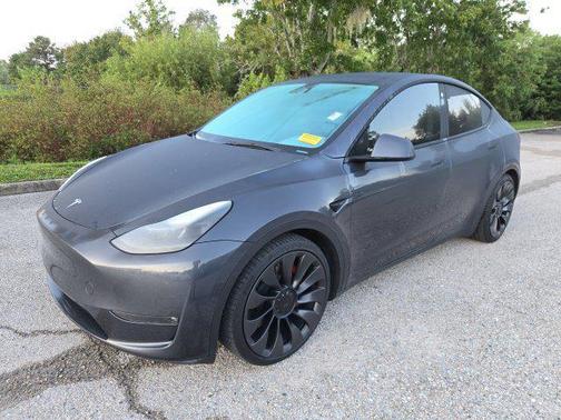 Gray 2023 Tesla Model Y Performance Dual Motor All-Wheel Drive