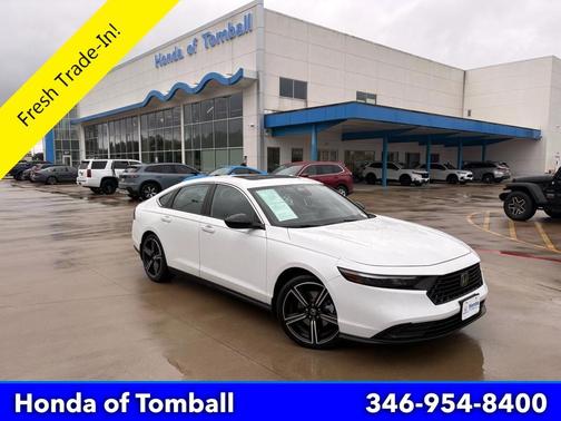 Platinum White Pearl 2023 Honda Accord Hybrid