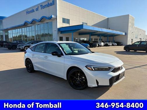 Platinum White Pearl 2025 Honda Civic Hybrid