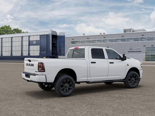 Bright White Clearcoat 2026 RAM 2500 Black Express Crew Cab 4x4 6'4' Box