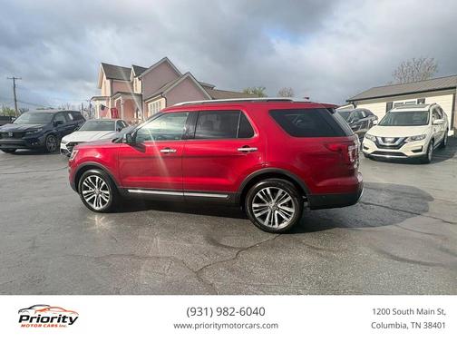 Red 2017 Ford Explorer sport
