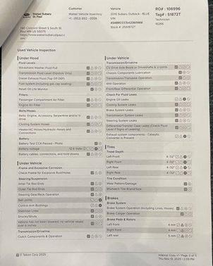 2010 Subaru Outback 2.5 i Premium